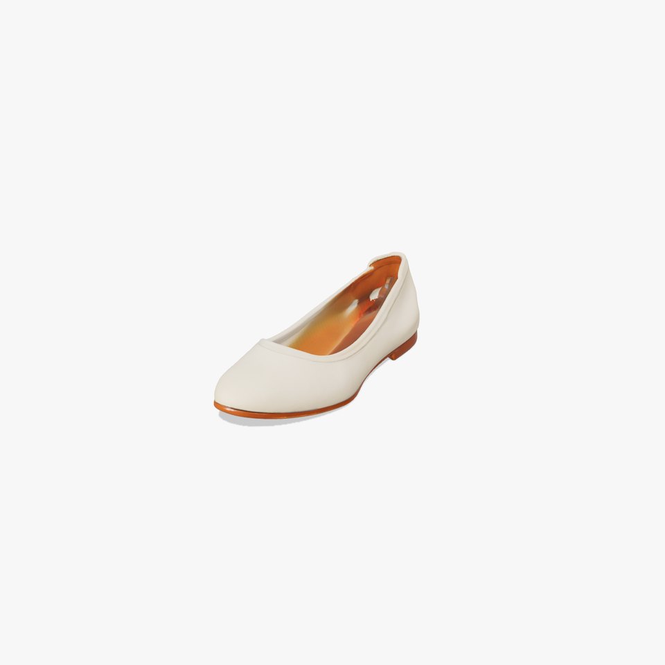 Elegant Beige Flat Shoe D Model Pack